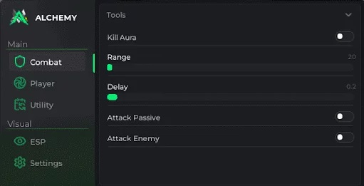 Alchemy Hub 99 Nights Script - Kill Aura, Auto Open Chest, Auto Collect Coins, ESP