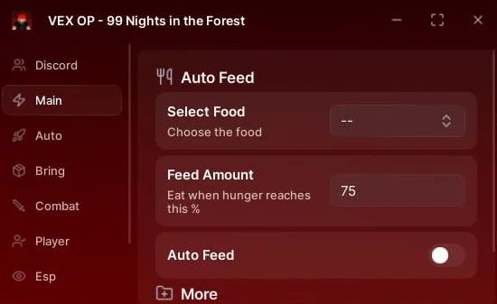 99 Nights in the Forest Script Vex OP - Auto Plant, Auto Feed, Kill Aura