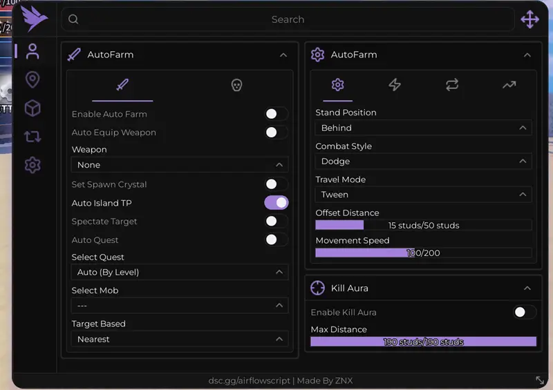 AirFlow Hub Sailor Piece Script - Auto Farm, Auto Quest