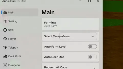 Annie Hub By Mars Blox Fruit (No Key)
