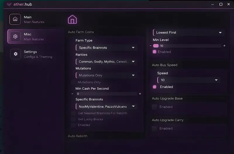 Ather Hub [UPD] Survive LAVA for Brainrots Script