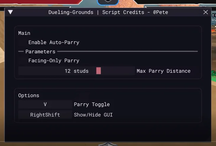 Dueling Grounds Auto Parry Script [No-Key]