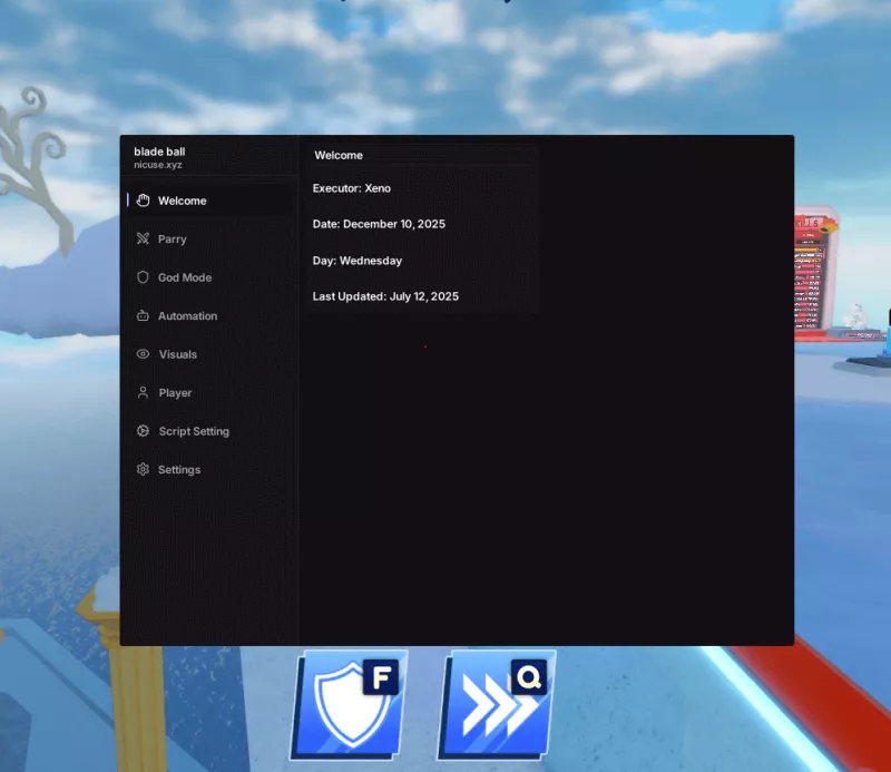 Nicuse Hub Blade Ball Script - MOD Menu, Auto Parry