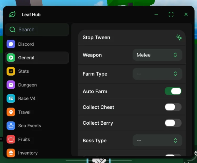 Blox Fruits Script NO KEY Leaf Hub