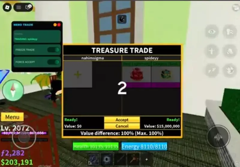 Blox fruit Freeze Nero Trade Scam Script