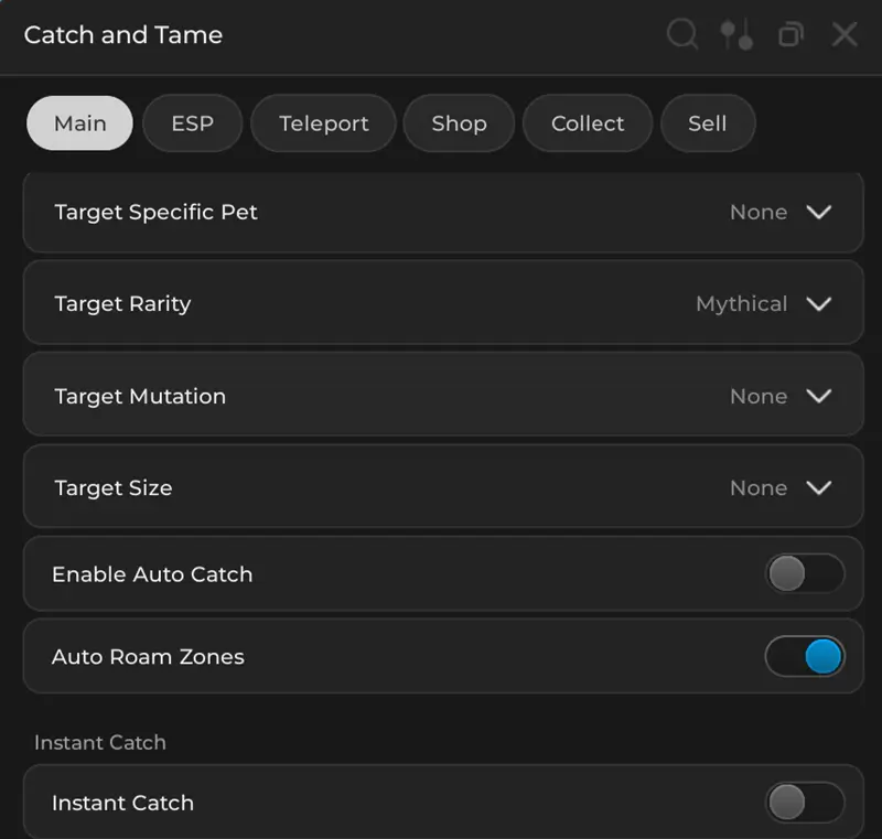 Catch And Tame Script No Key - Instant Catch, Pet Mutation