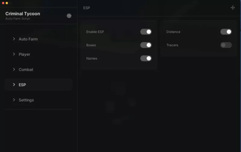 Criminal Tycoon Script Auto Farm, Combat, ESP