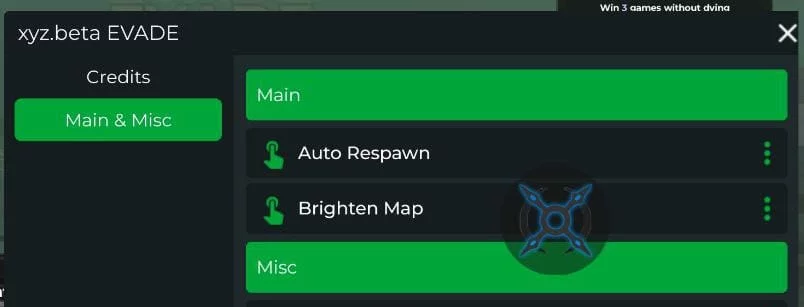 Evade Script Roblox Auto Respawn, Brighten Map
