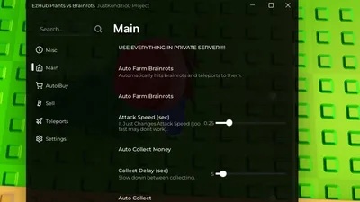 EzHub BEST script for Plants vs Brainrots