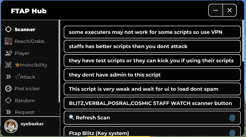 [Tested] FTAP Hub Script Keyless