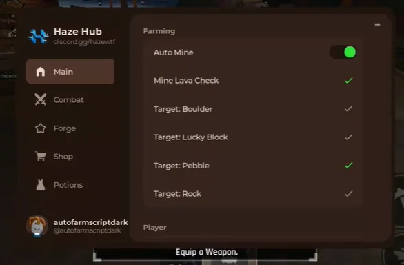 Haze Hub Script The Forge [BETA] [NO KEY]