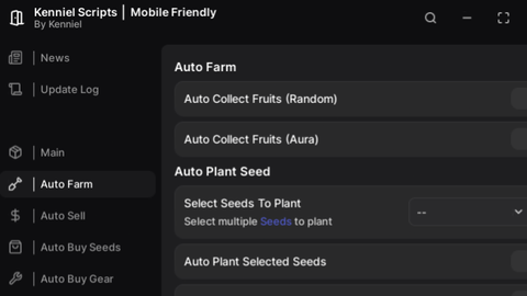 Kenniel Hub Grow a Garden Script - Modify JumpPower, Auto Collect