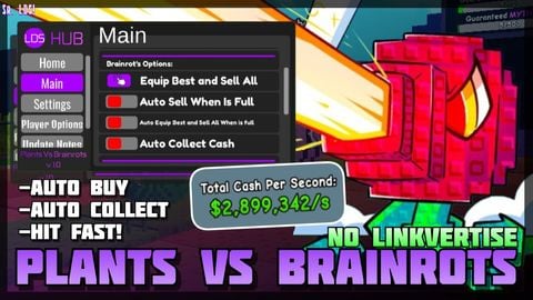 LDS HUB Plants VS Brainrots