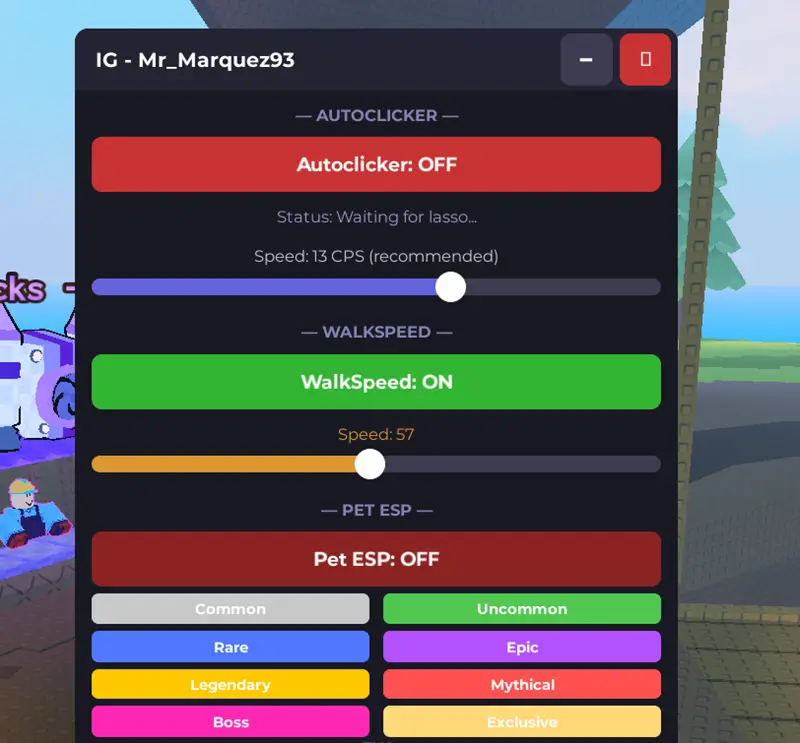 Mr Marquez93 Menu V1 Catch and Tame Script [No Key]