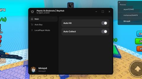 ReyHub Keyless - Plants Vs Brainrots (PVB) Script