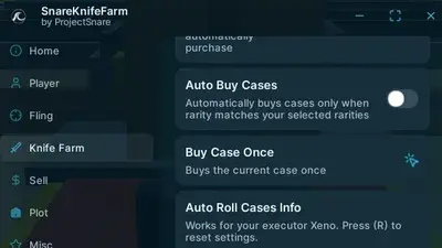 SnareKnifeFarm – My Knife Farm (GEM & ANIME) AutoRoll & AutoSell Script Hub