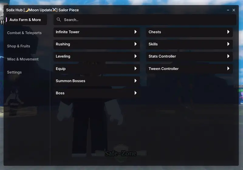 Solix Hub No Key Script For Sailor Piece - Auto Summon Bosses, Teleport