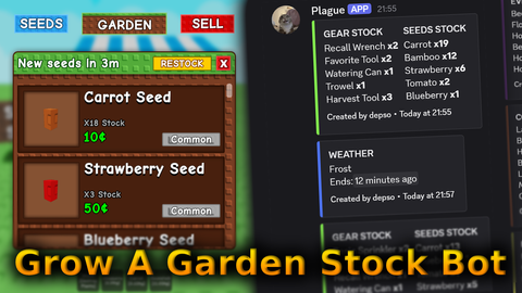 [OPEN SOURCE] GAG Stock & Weather Alerts Bot