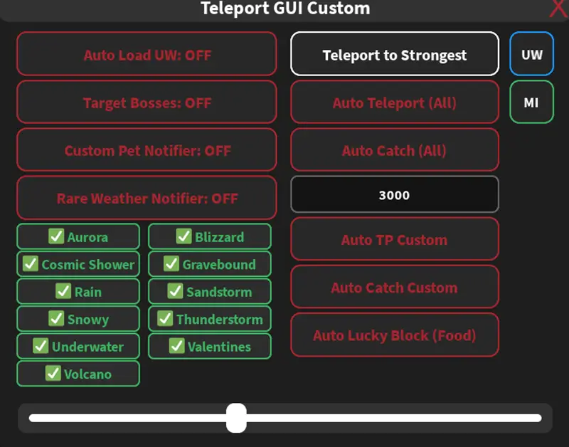 Catch and Tame Script No Key - Teleport GUI Custom