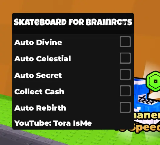 Tora ISME Skateboard For Brainrots Script NO KEY - Auto Device, Auto Celestial