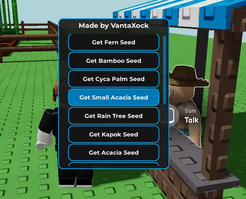 VantaXock hub Grow a Garden Script Keyless - Get any Seeds