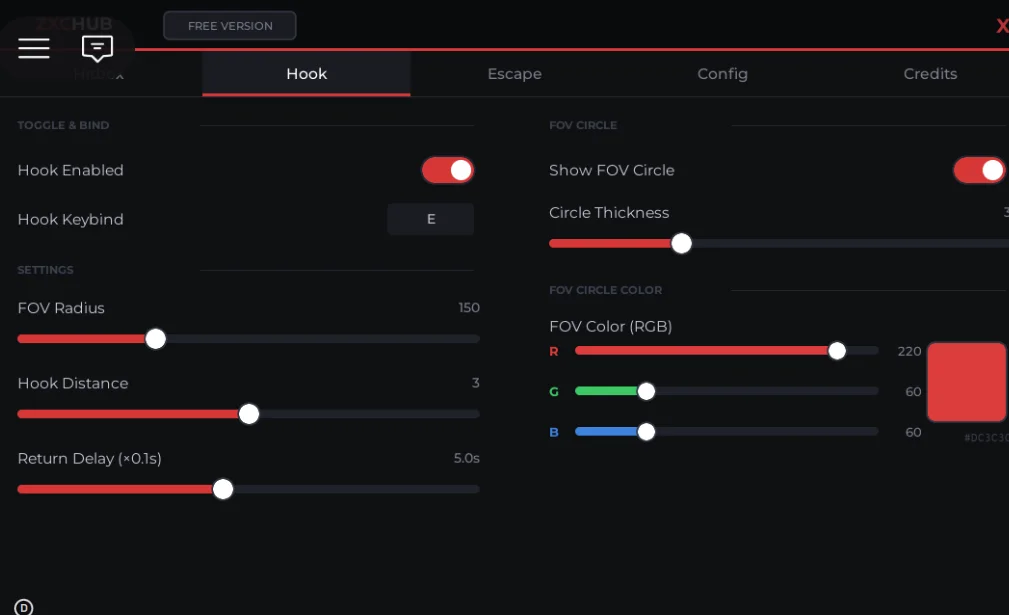 ZXC Hub Hooked Script Keyless [Auto Hook, Auto Win, ESP]