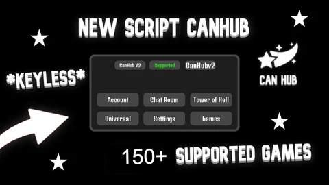 Script Hub Universal Script - CanMenu 200+ Multi Games Supported | No Key